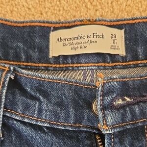 Abercrombie & Fitch High Rise Dark Blue Jeans